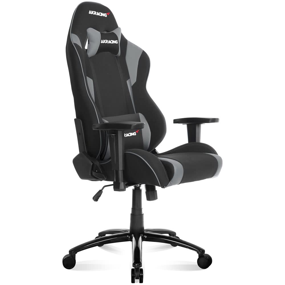 AKRACING ゲーミングチェア デスクチェア 勉強机 勉強椅子 学習机 学習椅子 グレー 灰 WOLF ファブリック 180度リクライニング 在宅 リモート 5年保証商品画像