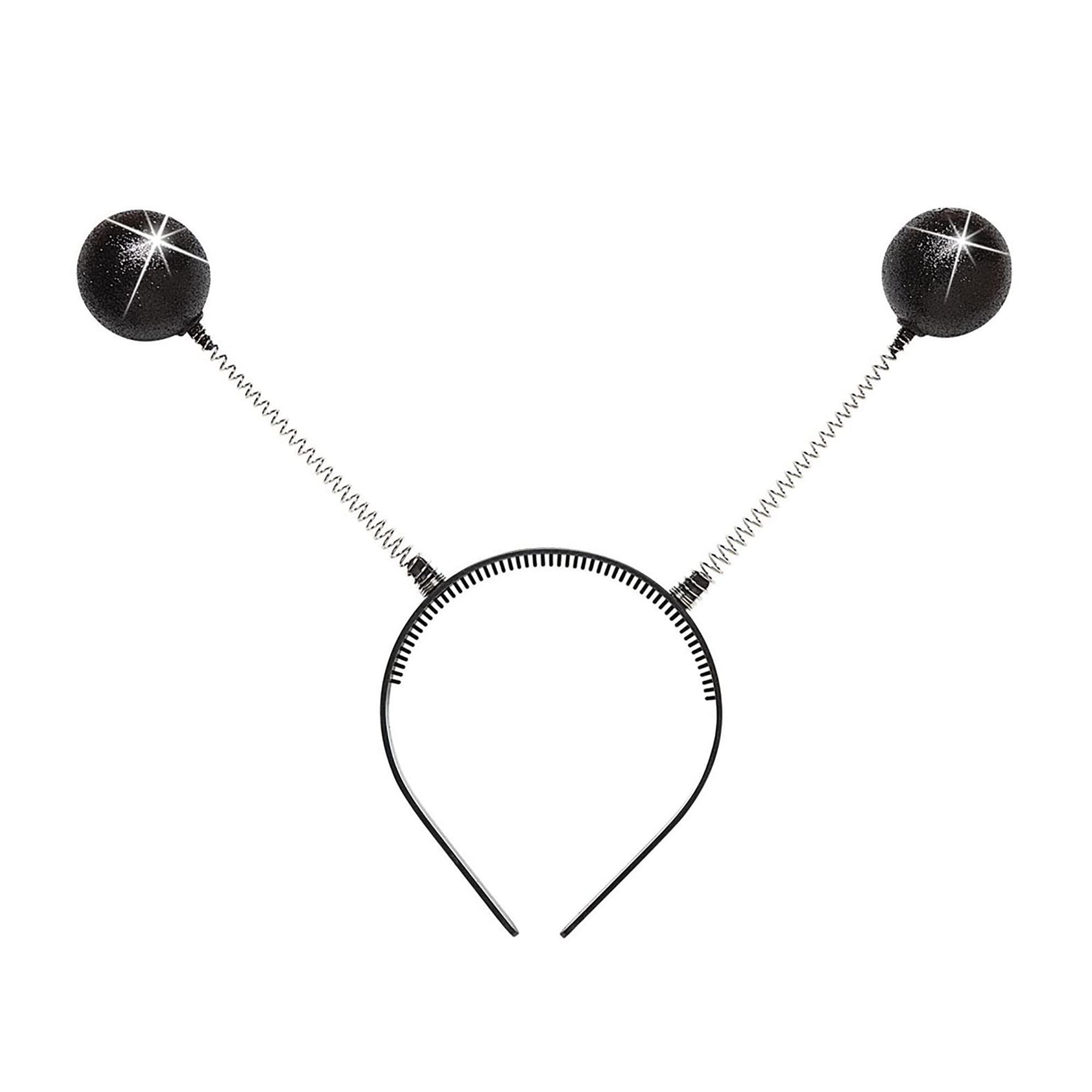 Black Glitter Antenna Headbands Random Style & Theme Hats Caps & Headwear for Fancy Dress Costumes  Accessory