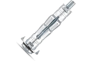 AKKTOL 20pcs M5*37 mm Heavy Duty Zinc Plated Steel Molly Bolts Hollow Wall Anchor