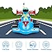 SGILE RC Cartoon Race Car, Remote Control Cartoon Car for Toddlers Baby Kids Child with Music Radio, Kids Birthday Gift Present, Blue