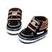 Delebao Infant Toddler Baby Lace Up Soft Sole High-top Suede Warm Sneakers Snow Boots (12-18 Months, Black)