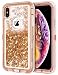 JAKPAK Case for iPhone Xs MAX Case for Girls Women Glitter Bling Sparkle Case for iPhone Xs MAX Heavy Duty Shockproof Protective Case with PC Bumper TPU Back Cover for iPhone Xs MAX 10S MAX Rose Gold