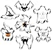 Hibery 10 pcs Halloween Cookie Cutters Set (Black)