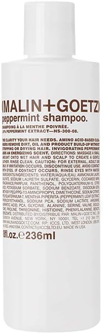 MALIN + GOETZ Peppermint Shampoo (236 ml), White, 236 ml (Pack of 1)