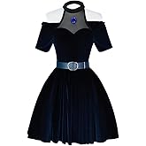 MABAIUDE Mizi Cosplay Costume with Wig Anime Cosplay Mizi Black Gown Dress Performance Outfit Uniform with Accessories