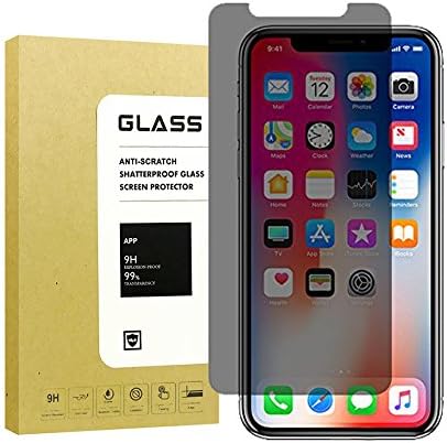 For Iphone X Screen Protector, Newgak Real Tempered Glass Anti Spy Privacy ,9H Hardness,High Definition,Explosion-Proof,Anti Shatter, Screen Protector for Iphone X/Iphone 10