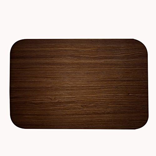 Dwightnight Wooden Machine Washable Door Mat Indoor Outdoor Decor Wood Rug Doormat Brown 16x24 Inches