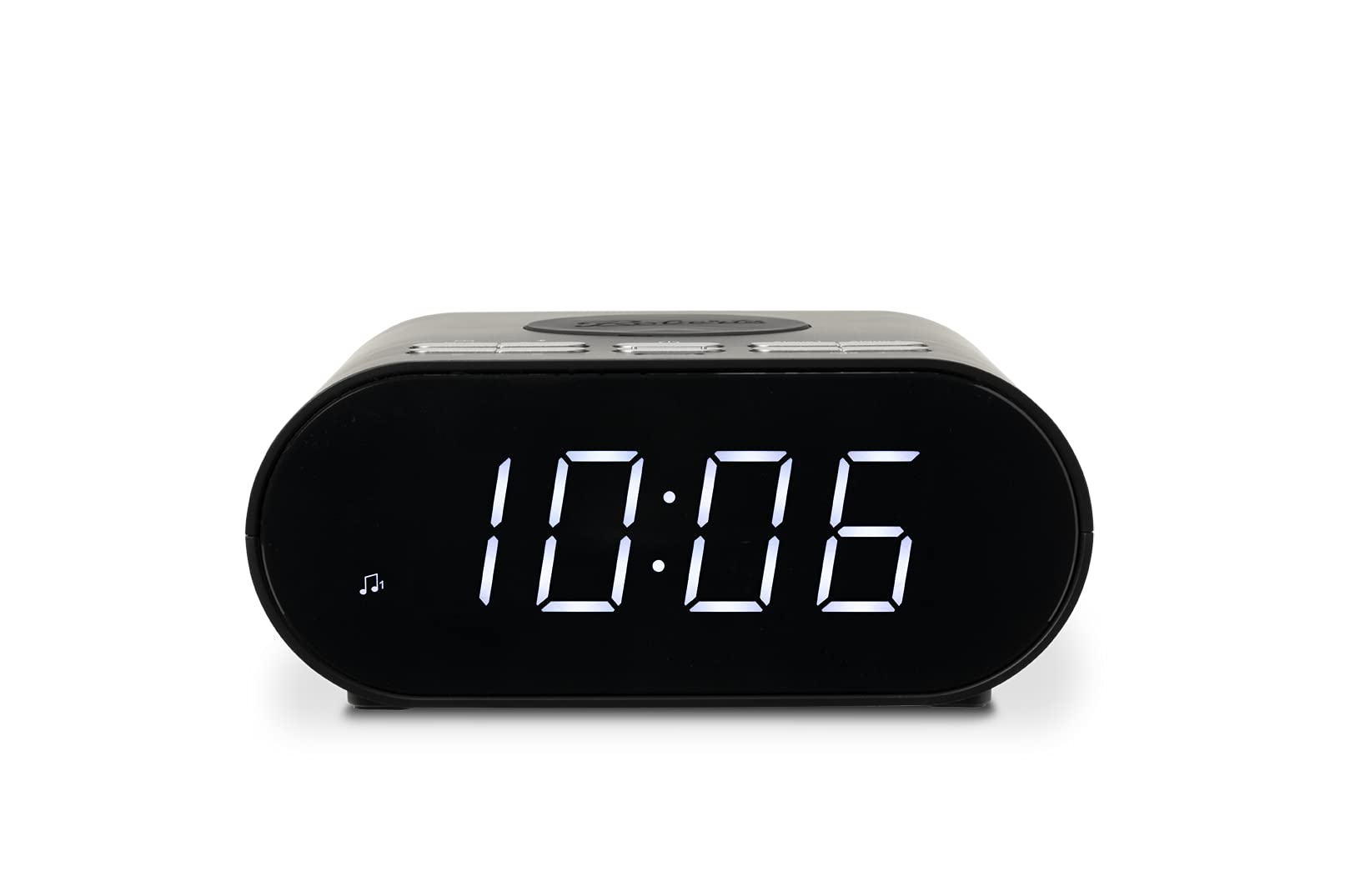 Roberts ORTUSCHARGE-BK FM RDS / Bluetooth / Wireless Charging Alarm Clock Radio - Black