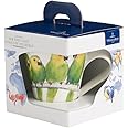 Villeroy & Boch NewWave Café Coffee Mug Conure, 300 ml, Height: 11 cm, Premium Porcelain, Green/Multicolour