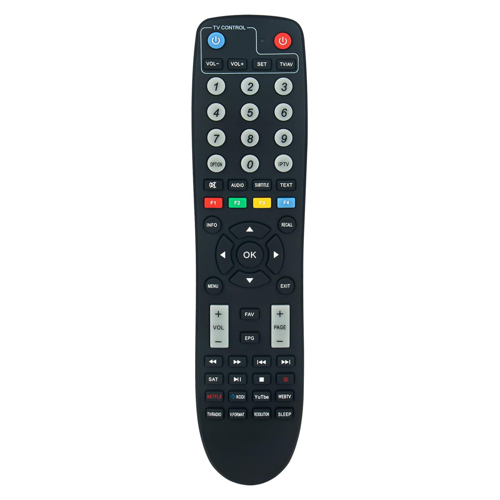 SXRCU03 VINABTY Replacement Remote Control Fit for Octagon 4K UHD IPTV Receiver SX87 WL;SX887 HD;SX887 WL;SX88 SX;SX88+ SX;SX88+ SE;SX88+ SE WL;SX88+ SE C/T2;SX88+ SE C/T2 WL;SX88+ Optima