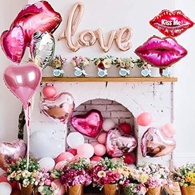Bachelor Party Decorations Love Balloon Set Love Foil Balloon Lip