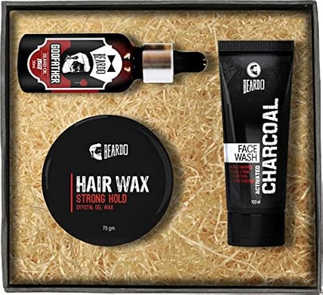 Beardo Godfather Lite Beard Oil Strong Hold Hair Wax Activated