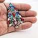 SEPBRIDALS Multicolor Crystals Rhinestone Brooch Women Jewelry Christmas Tree Broaches Pins P5458 (Onyx)