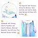 OurWarm Mermaid Dream Catcher for Girls Room Wall Decor, Big Handmade Blue Dreamcatcher with Colorful Feathers for Kids Bedroom Hanging Decor, Under The Sea Mermaid Birthday Baby Shower Party Supplies