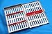 German Stainless 1 Dental Sterilization Cassette Rack Tray Box for 10 Surgical Instruments