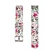 For Fitbit Charge 2, Wishteta Silicone Replacement Band for Fitbit charge 2 band/Charge 2/Fitbit 2/Charge 2 Fitbit / Fitbit Charge 2 Bands (3PCS-FLOWERS-03)