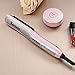 Ceramic Heating Hair Straightening Brush Torisoto Anti-scald Hair Straightener Brush for Detangling and Silky Hair (Pink)