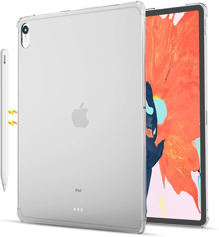 MAXKU Case for iPad Pro 11 inch 2018, Scrub Matt Cover Case [Ultra Light] [Charging] with Transparent Hard Plastic Back Plate Bumper Clear Protective Case for iPad Pro 11 inch 2018 PC Case