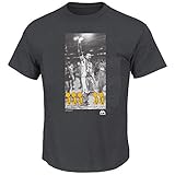 Kobe Bryant Los Angeles Lakers NBA Men Iconic Photo T-shirt Charcoal