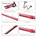BigAlex Folding Walking Cane with LED Light,Pivoting Quad Base,Adjustable Walking Stick with Carrying Bag for Men/Women(5'5''-6'3'' Red)
