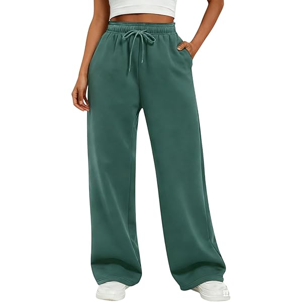 WEIGAIRUPA Women's Wide Leg Sweatpants High Waisted Baggy - View #8