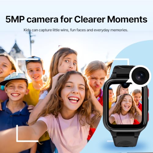 LAGENIO K9 Smart Watch for Kids with GPS Tracker, AI Assistant & Voice Call,1.78" AMOLED, 4G Smartwatch With SOS, Parental Controls, School Mode, IP68 Waterproof for Teens Ages 6 and Up