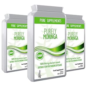 Moringa Supplement 500mg x 120 Capsules | No Added Fillers | 100% Moringa Oleifera Powder | UK Manufactured