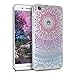 kwmobile Crystal TPU Silicone Case for > Huawei GR3 / P8 Lite SMART < in blue dark pink transparent Design Indian sun