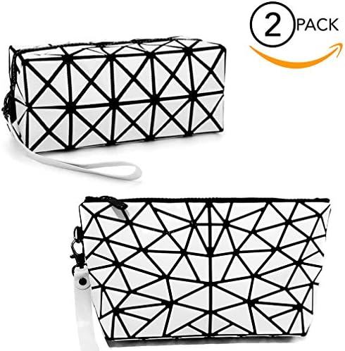 New Makeup Travel Bag, Toiletry Bag Travel Case with Hanging Hook (White)