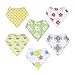 Baby Bandana Drool Bibs Unisex | 6 Pack Gift Set for Newborns to Toddlers | Soft Cotton and Absorbent Polyester | Adjustable Nickel Free Snaps | Nice Shower Gift