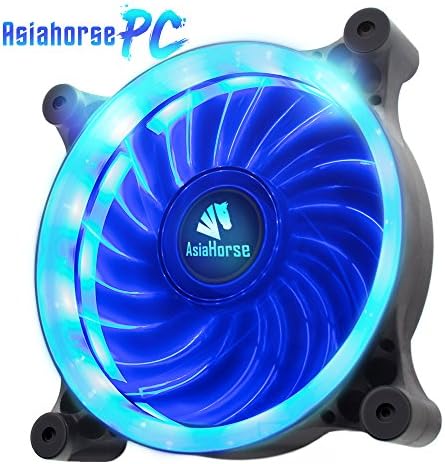 Asiahorse Solar Eclipse UAV 120mm Dual Aperture LED Long Life Case Fan,PC Custom Diy From Water Cooling System CPU Cooler(Blue)