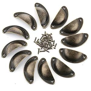 Malayas 12PCS Tiradores de Muebles Vintage Tiradores y Perillas para