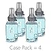MICRELL SDX-7 Antibacterial Lotion Soap, Floral Fragrance, 700 mL Lotion Soap Refill for MICRELL ADX-7 Push-Style Dispenser (Case of 4) - 8732-04