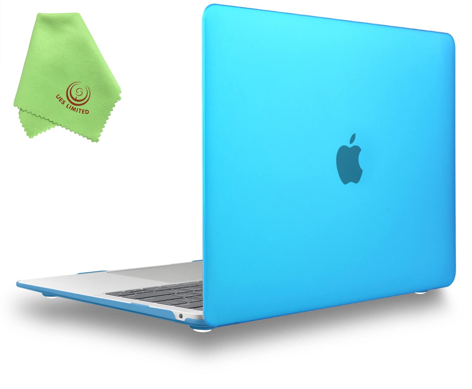 UESWILL Compatible with MacBook Air 13 inch Case 2021 2020 2019 2018 Model A2337 (M1) A2179 A1932, with Retina Display Touch ID, Matte Protective Hard Shell Case Cover, Aqua Blue