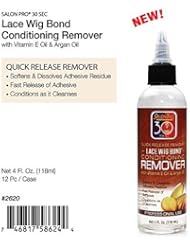 Salon Pro 30 Sec LACE WIG BOND CONDITIONING REMOVER with Vit. E Oil & Argan Oil (4 oz.)