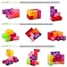 D-FantiX Magnetic Toys Magnetic Building Blocks 3D Puzzle Cube Stress Relief Toys Brain Teaser 7 Shapes Magnetic Blocks Bricks Intelligence Developing Toys Games for Kids Adults