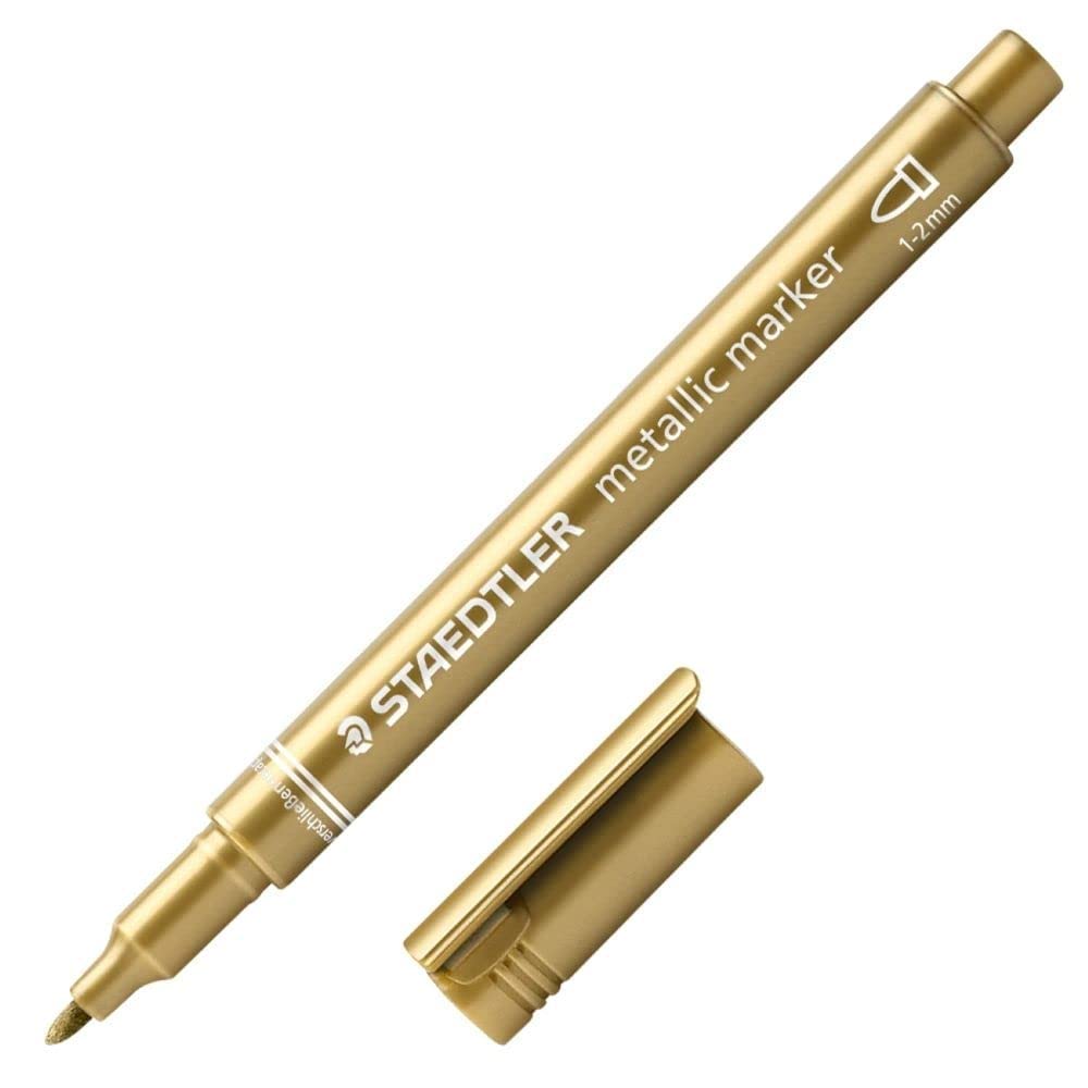 Staedtler Metallic Marker - Gold (Pack of 10)