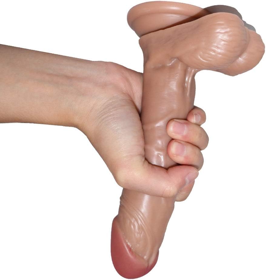 CaoeUmOne Mǎssǎgē Tòòl 19 cm Brown back massaging handheld rotating Super Soft Thrust Large Multi-speed Bar Toy D:4cm/1.57iches