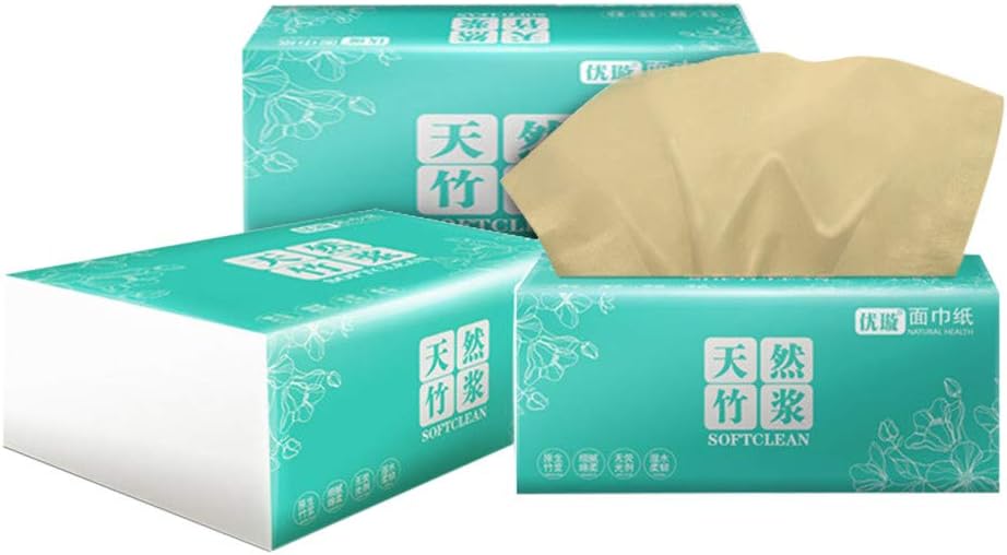 Yiduore Bamboo Facial Tissue 3 Pack 3 Ply Individual Travel Packs Ultra Soft Tissues