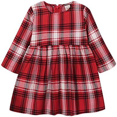 Toddler Baby Girl Red Gradient Plaid Dress Long Sleeve Princess Party Dresses Kids Tutu One Piece Dress Clothes Outfit Buy Online At Best Price In Uae Amazon Ae