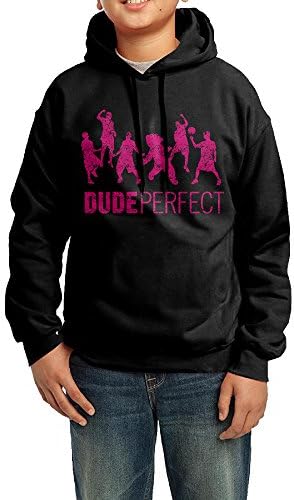 YouTube Dude Perfect Teen Sweatshirt Pullover Hoodie Sports Black Large