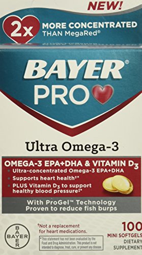 Bayer Pro Ultra Omega-3 Mini Softgels, 2 Count