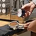 Wingjip Coffee Tamper Coffee Distributor/Leveler Tool 58mm Adjustable Grip Handle, Black, Powder Press, Barista Family Office Espresso Coffee Maker Accessories