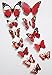 Raylinedo 12 Pcs 3D Butterfly Wall Stickers Art Decor Decals (Purple)
