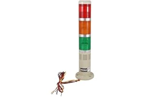 NXTOP Tower Stack Lights, Industrial Warning Signal Lights Tower Lamps Column, Factory Workshop Safety RGB Signal Indicator, LED Andon Lights (24V, 3 Layers)