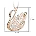 BlueTop(TM) Korea Women Grade Swan Opal Long Pendant Crystal Sweater Necklace