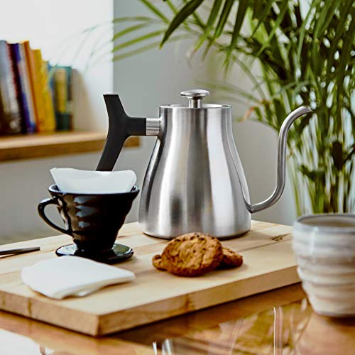 Uno Casa Gooseneck Kettle for Stove Top - Pour Over Kettle with Thermometer for Coffee and Tea