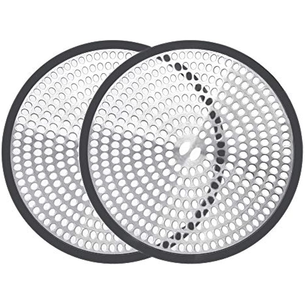 Shower Drain Hair Catcher Trap Mesh Good Grips Easy Clean Protector