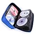 New 96 Disc CD VCD DVD Blu-Ray Storage Bag Wallet Holder Case Box - Blue