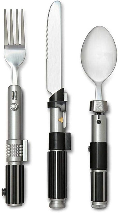 Amazon Com Star Wars Lightsaber Flatware Utensil Set Includes